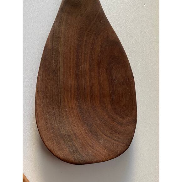 Vintage wooden spoon, hand carved, zebra 12 inch - Picture 7 of 8